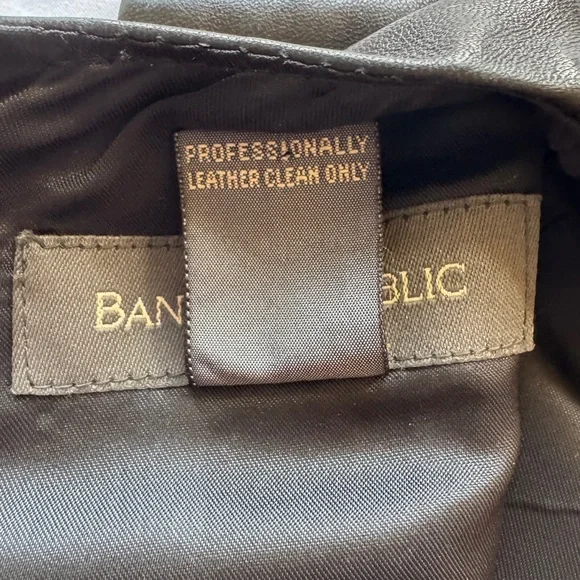 Banana Republic Black Leather Dress - Picture 7 of 8